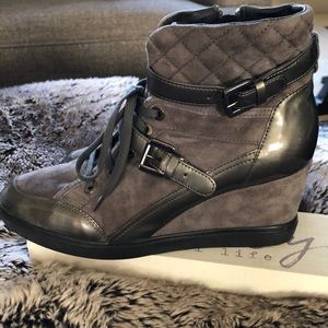 Geox Wedge Sneaker/Ankle Boot Size 10 Milan, Italy